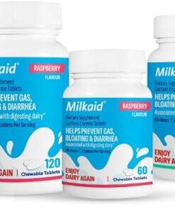 Milkaid Lactase Enzyme Tablets 60s | Raspberry Flavour - Image 4