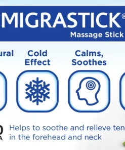 Migrastick Roll-On | Natural Headache & Migraine Relief Massage Stick with Menthol & Eucalyptus - Image 3